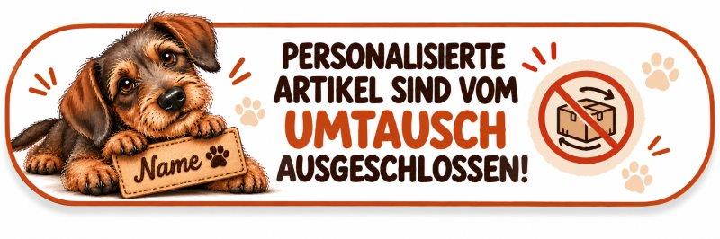 Personalisierte Artikel - kein Umtausch